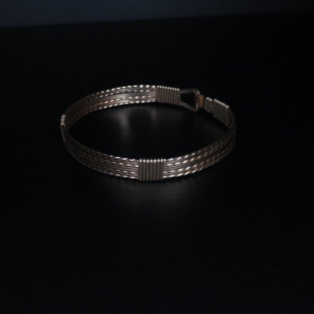 14K Gold Wire Bracelet - Picture 10 of 13